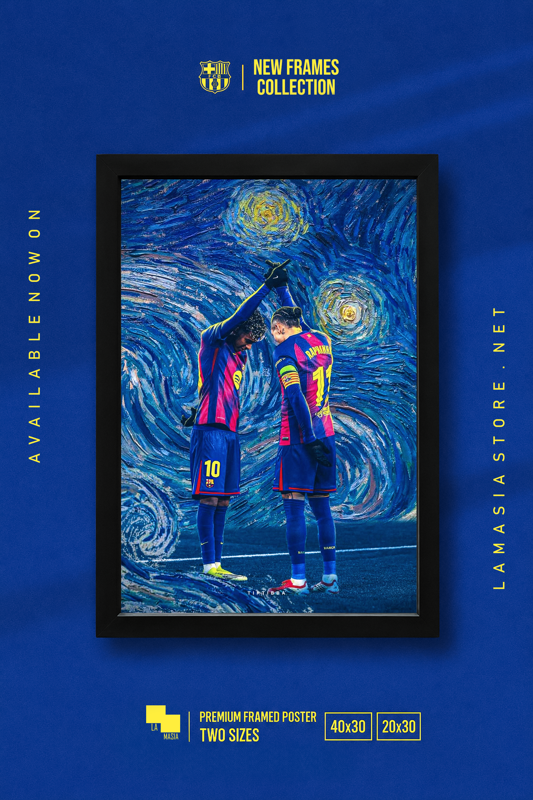 Starry Night "Yamal & Raphinha" Frame